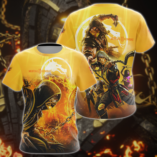 Mortal Kombat Video Game 3D All Over Print T-shirt Tank Top Zip Hoodie Pullover Hoodie Hawaiian Shirt Beach Shorts Jogger T-shirt S