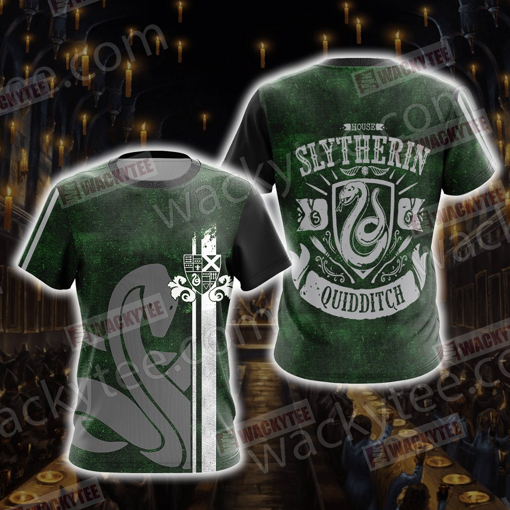 Harry Potter - Slytherin House Quidditch Unisex 3D T-shirt