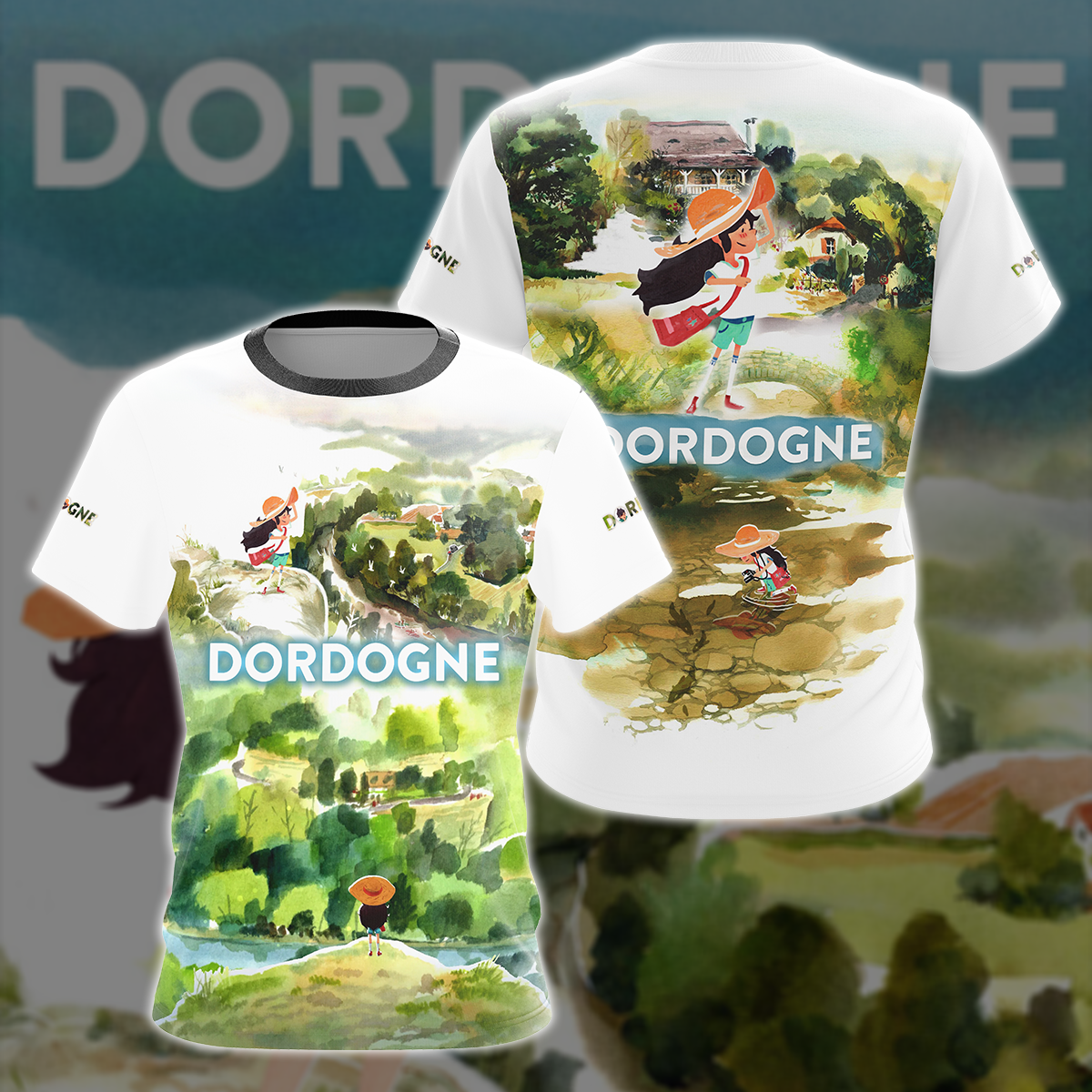 Dordogne Video Game 3D All Over Printed T-shirt Tank Top Zip Hoodie Pullover Hoodie Hawaiian Shirt Beach Shorts Jogger T-shirt S