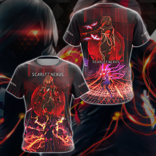 Scarlet Nexus Video Game 3D All Over Printed T-shirt Tank Top Zip Hoodie Pullover Hoodie Hawaiian Shirt Beach Shorts Jogger T-shirt S