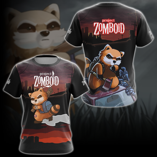 Project Zomboid Video Game 3D All Over Printed T-shirt Tank Top Zip Hoodie Pullover Hoodie Hawaiian Shirt Beach Shorts Jogger T-shirt S