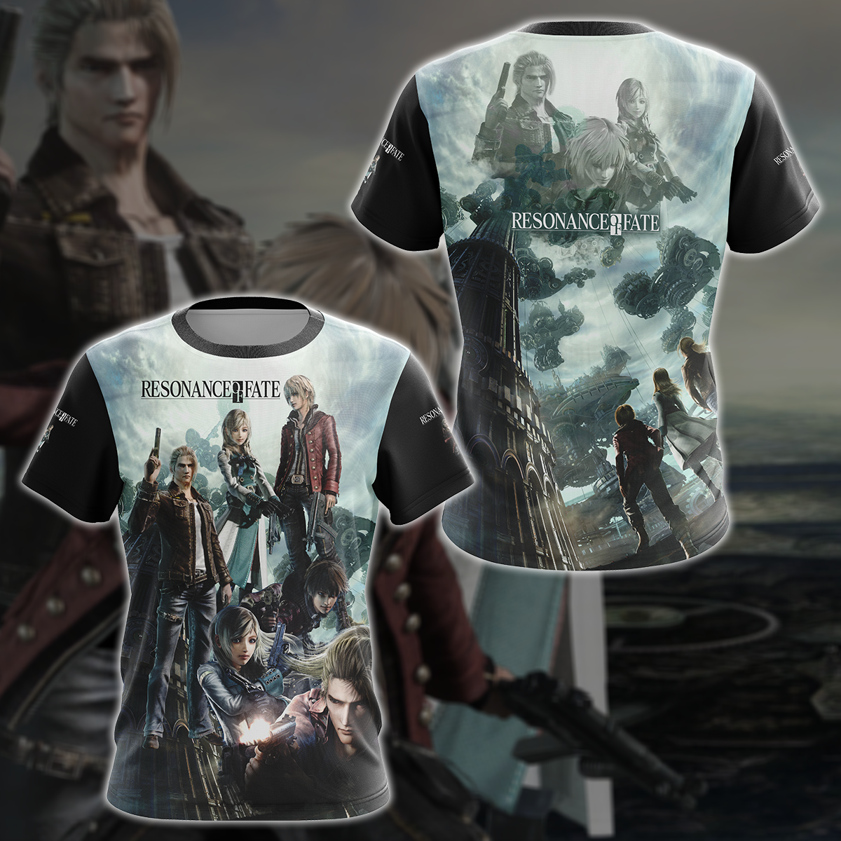 Resonance of Fate Video Game 3D All Over Printed T-shirt Tank Top Zip Hoodie Pullover Hoodie Hawaiian Shirt Beach Shorts Jogger T-shirt S