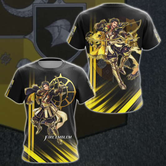 Fire Emblem Claude von Riegan Video Game 3D All Over Printed T-shirt Tank Top Zip Hoodie Pullover Hoodie Hawaiian Shirt Beach Shorts Jogger T-shirt S