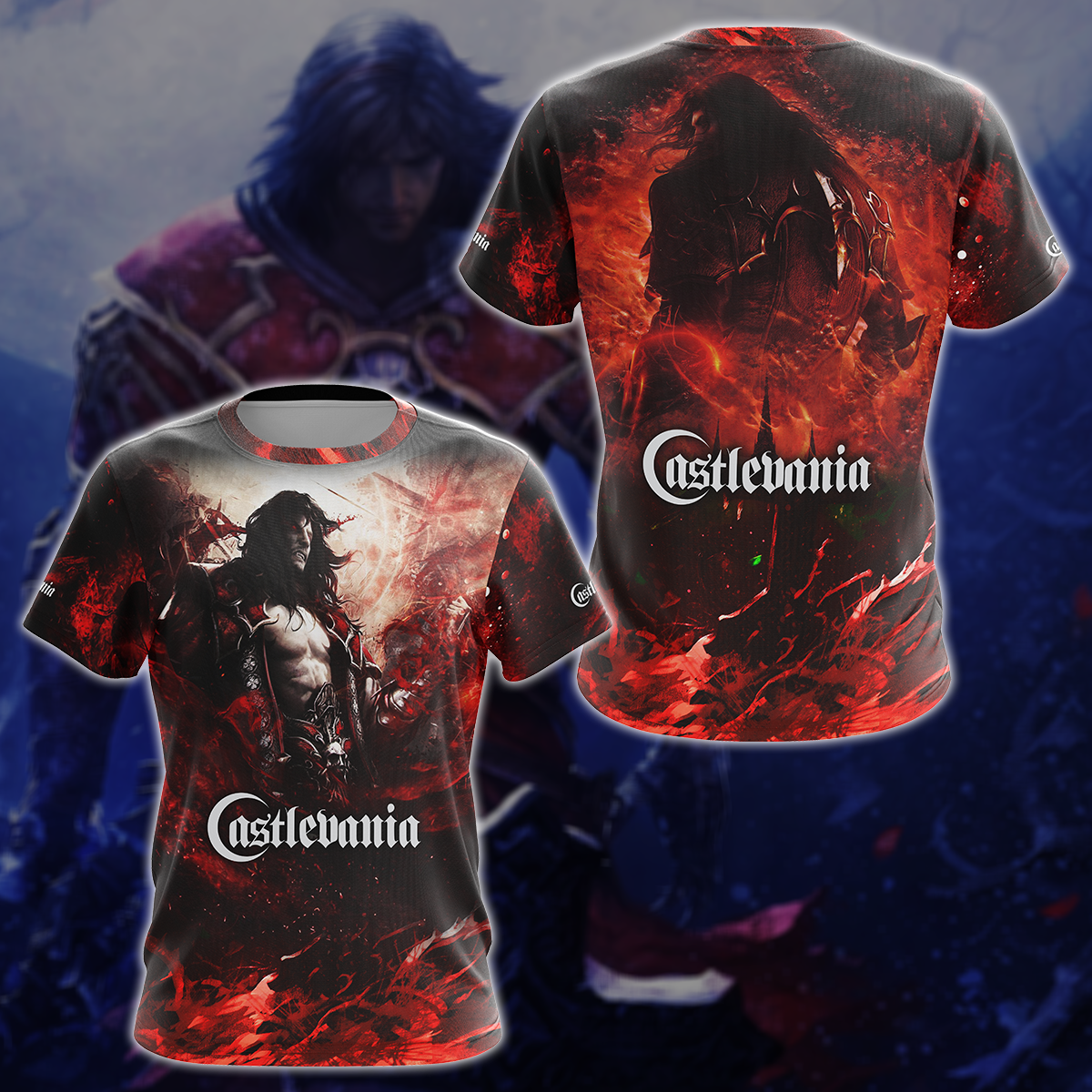 Castlevania Video Game 3D All Over Printed T-shirt Tank Top Zip Hoodie Pullover Hoodie Hawaiian Shirt Beach Shorts Jogger T-shirt S