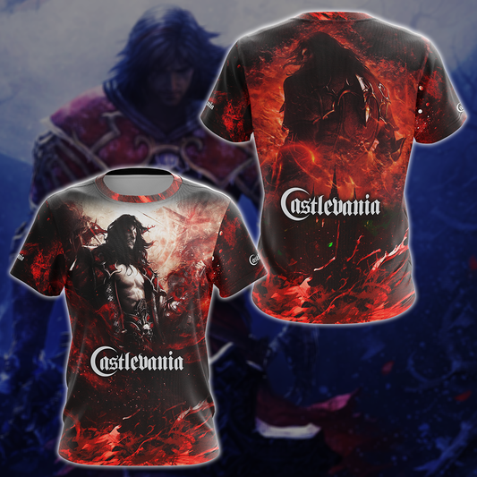 Castlevania Video Game 3D All Over Printed T-shirt Tank Top Zip Hoodie Pullover Hoodie Hawaiian Shirt Beach Shorts Jogger T-shirt S
