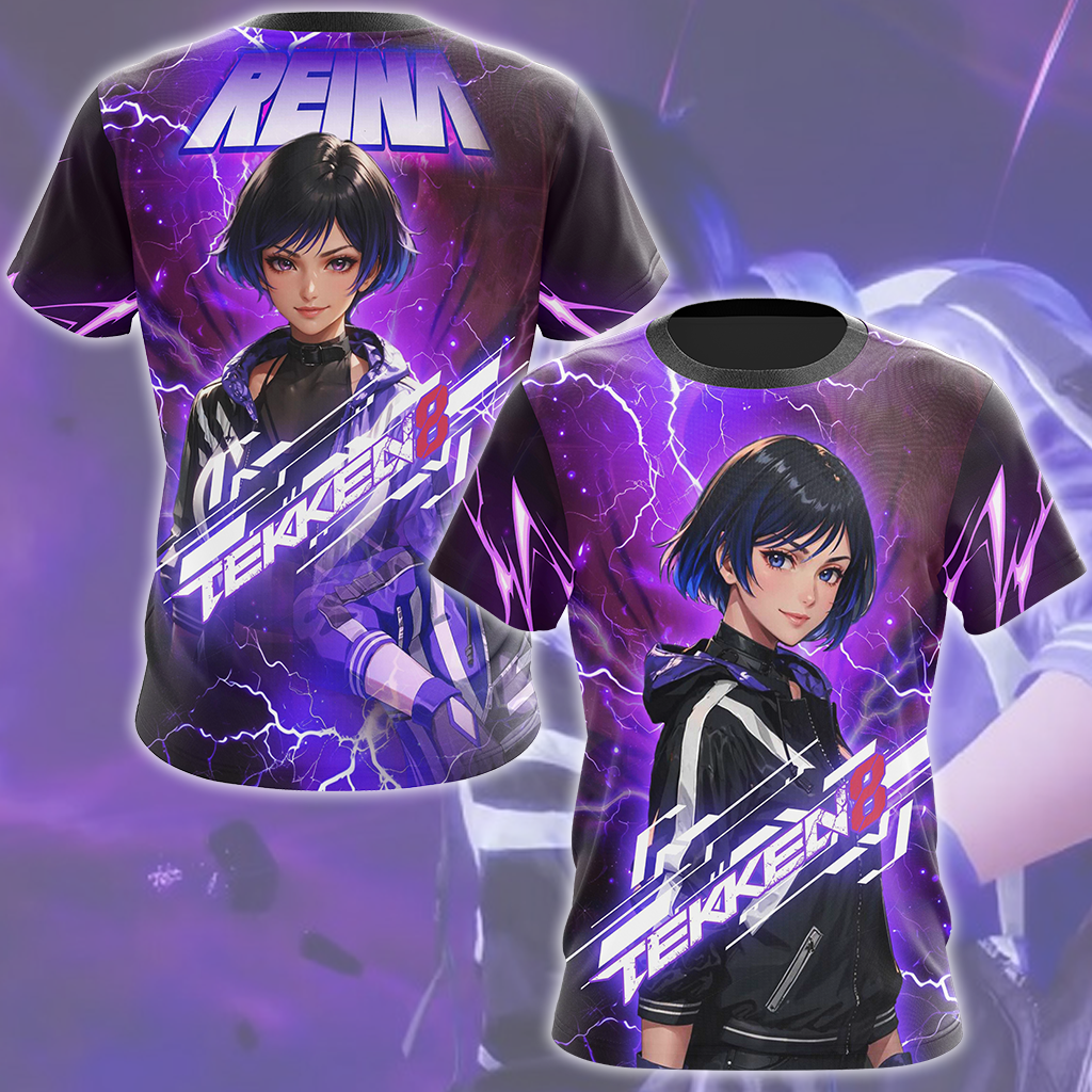 Tekken 8 Reina Video Game All Over Printed T-shirt Tank Top Zip Hoodie Pullover Hoodie Hawaiian Shirt Beach Shorts Joggers T-shirt S