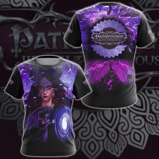 Pathfinder: Wrath of the Righteous Video Game 3D All Over Printed T-shirt Tank Top Zip Hoodie Pullover Hoodie Hawaiian Shirt Beach Shorts Jogger T-shirt S