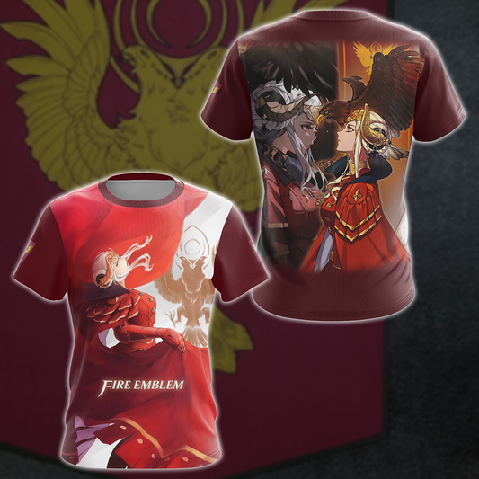 Fire Emblem Edelgard Video Game 3D All Over Printed T-shirt Tank Top Zip Hoodie Pullover Hoodie Hawaiian Shirt Beach Shorts Jogger T-shirt S