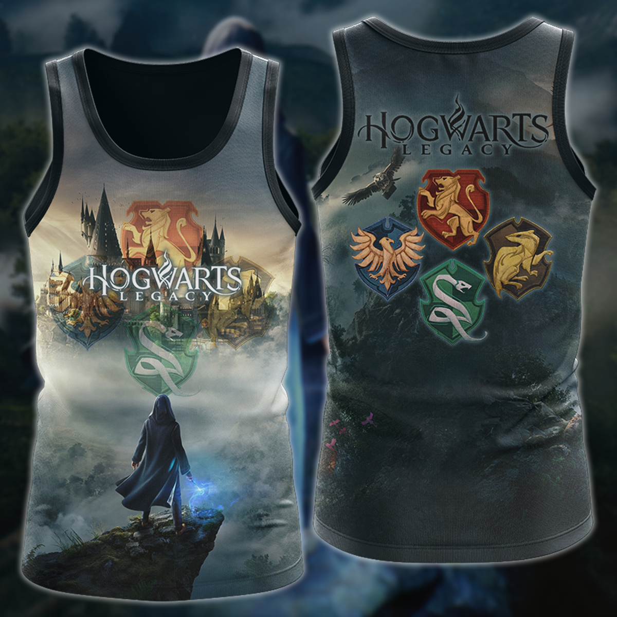 Hogwarts Legacy Video Game 3D All Over Printed T-shirt Tank Top Zip Hoodie Pullover Hoodie Hawaiian Shirt Beach Shorts Jogger Tank Top S