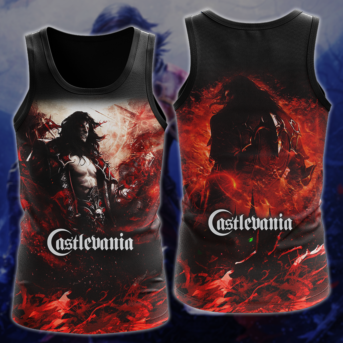Castlevania Video Game 3D All Over Printed T-shirt Tank Top Zip Hoodie Pullover Hoodie Hawaiian Shirt Beach Shorts Jogger Tank Top S