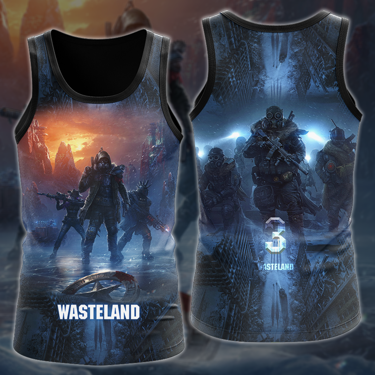 Wasteland 3 Video Game 3D All Over Printed T-shirt Tank Top Zip Hoodie Pullover Hoodie Hawaiian Shirt Beach Shorts Jogger Tank Top S