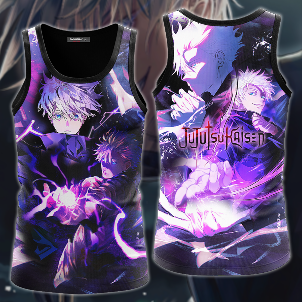 Jujutsu Kaisen Gojo Satoru 3D All Over Print T-shirt Tank Top Zip Hoodie Pullover Hoodie Hawaiian Shirt Beach Shorts Jogger Tank Top S