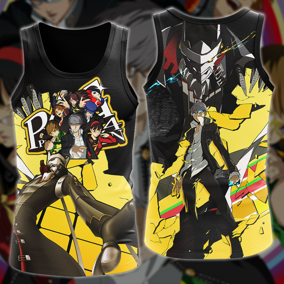 Persona 4 Golden Video Game 3D All Over Printed T-shirt Tank Top Zip Hoodie Pullover Hoodie Hawaiian Shirt Beach Shorts Jogger Tank Top S