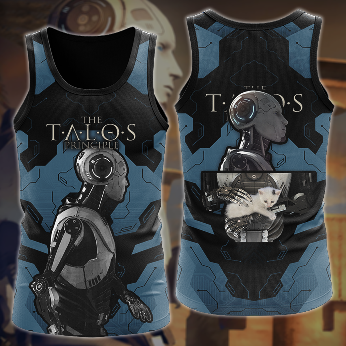 Talos Principle Video Game 3D All Over Printed T-shirt Tank Top Zip Hoodie Pullover Hoodie Hawaiian Shirt Beach Shorts Jogger Tank Top S