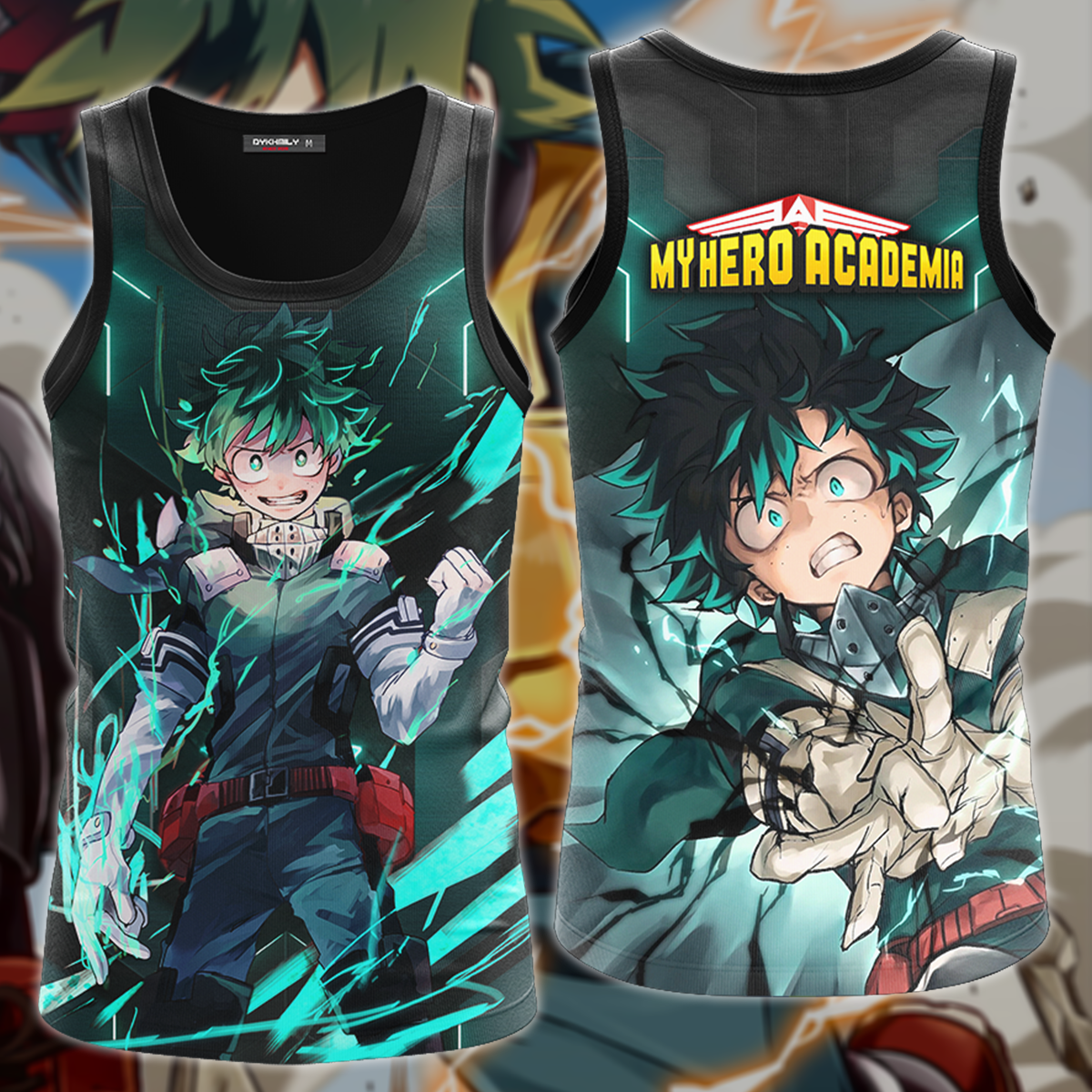 My Hero Academia Deku Midoriya Izuku 3D All Over Print T-shirt Tank Top Zip Hoodie Pullover Hoodie Hawaiian Shirt Beach Shorts Jogger Tank Top S