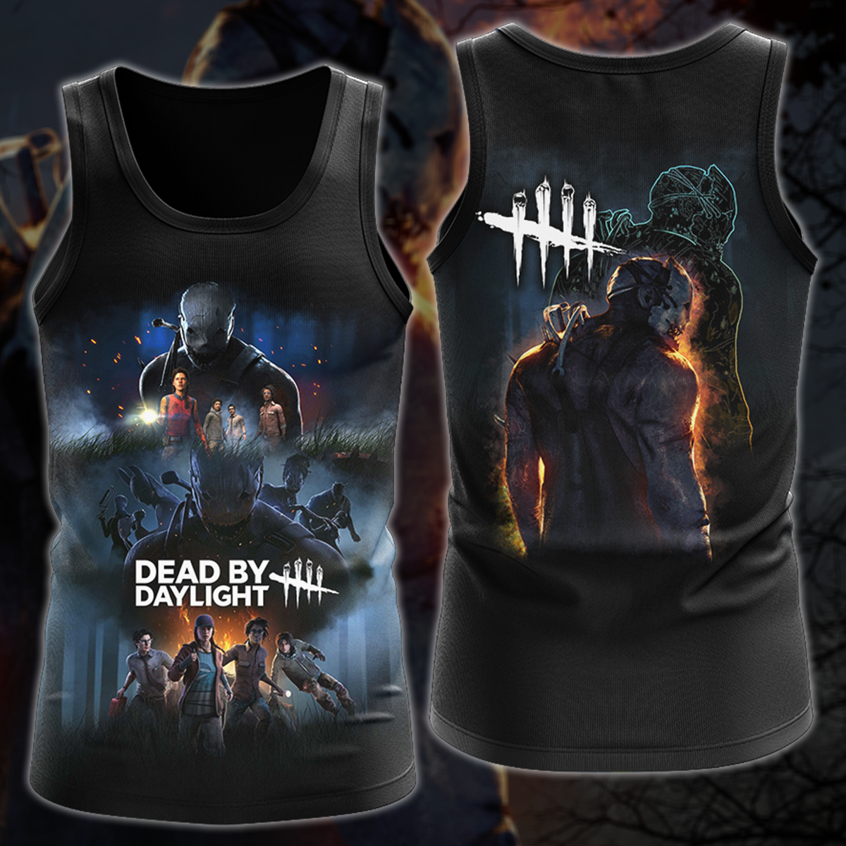 Dead by Daylight Video Game 3D All Over Printed T-shirt Tank Top Zip Hoodie Pullover Hoodie Hawaiian Shirt Beach Shorts Jogger Tank Top S