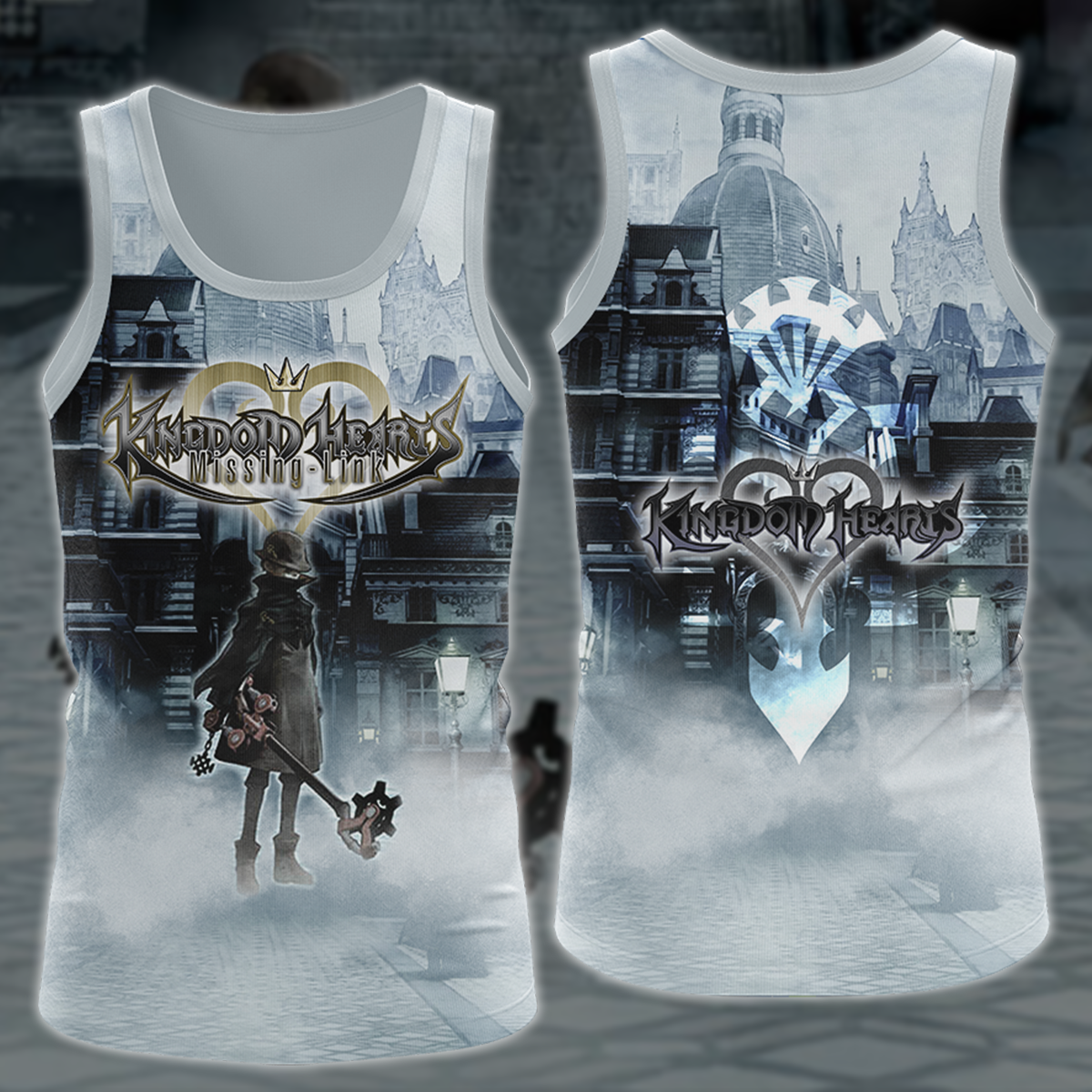 Kingdom Hearts: Missing Link Video Game 3D All Over Printed T-shirt Tank Top Zip Hoodie Pullover Hoodie Hawaiian Shirt Beach Shorts Jogger Tank Top S