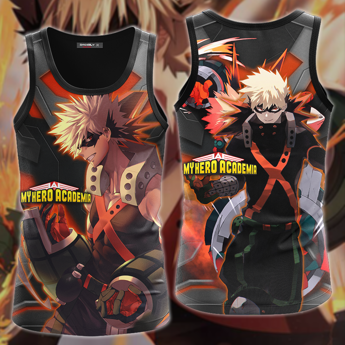 My Hero Academia Bakugou 3D All Over Print T-shirt Tank Top Zip Hoodie Pullover Hoodie Hawaiian Shirt Beach Shorts Jogger Tank Top S