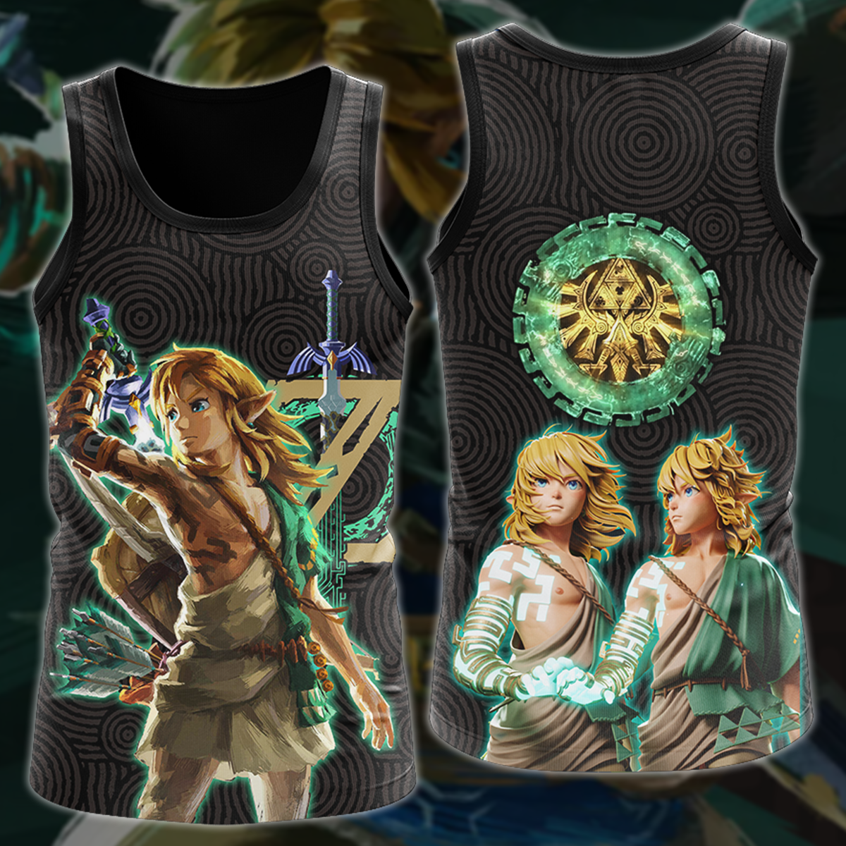 The Legend of Zelda: Tears of the Kingdom Video Game 3D All Over Printed T-shirt Tank Top Zip Hoodie Pullover Hoodie Hawaiian Shirt Beach Shorts Jogger Tank Top S