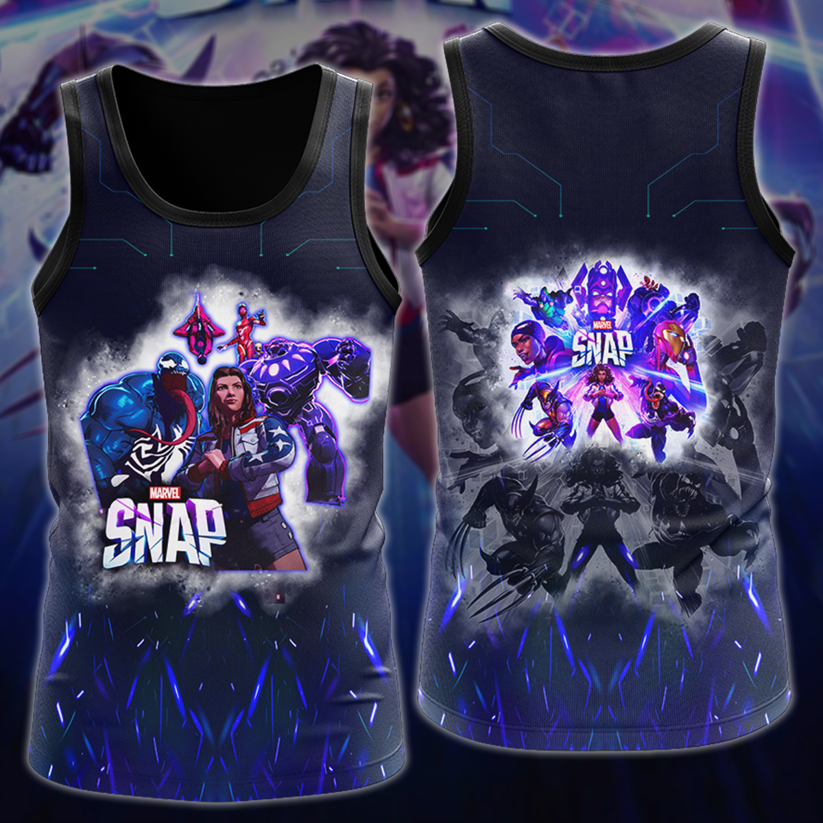 Marvel Snap Video Game 3D All Over Printed T-shirt Tank Top Zip Hoodie Pullover Hoodie Hawaiian Shirt Beach Shorts Jogger Tank Top S