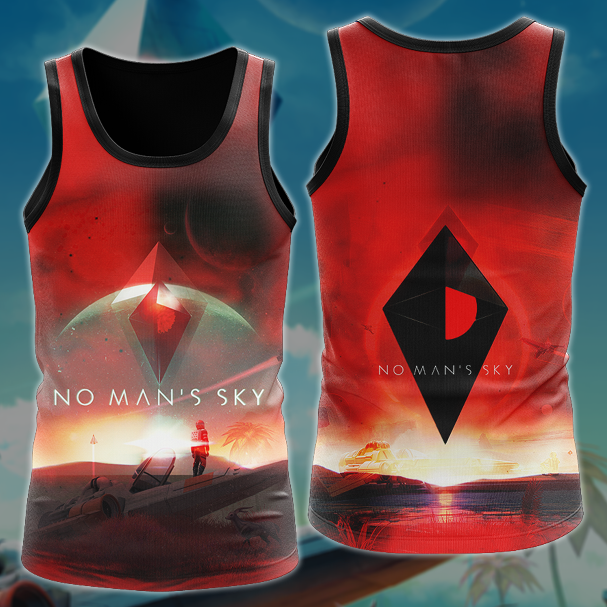 No Man's Sky Video Game 3D All Over Printed T-shirt Tank Top Zip Hoodie Pullover Hoodie Hawaiian Shirt Beach Shorts Jogger Tank Top S