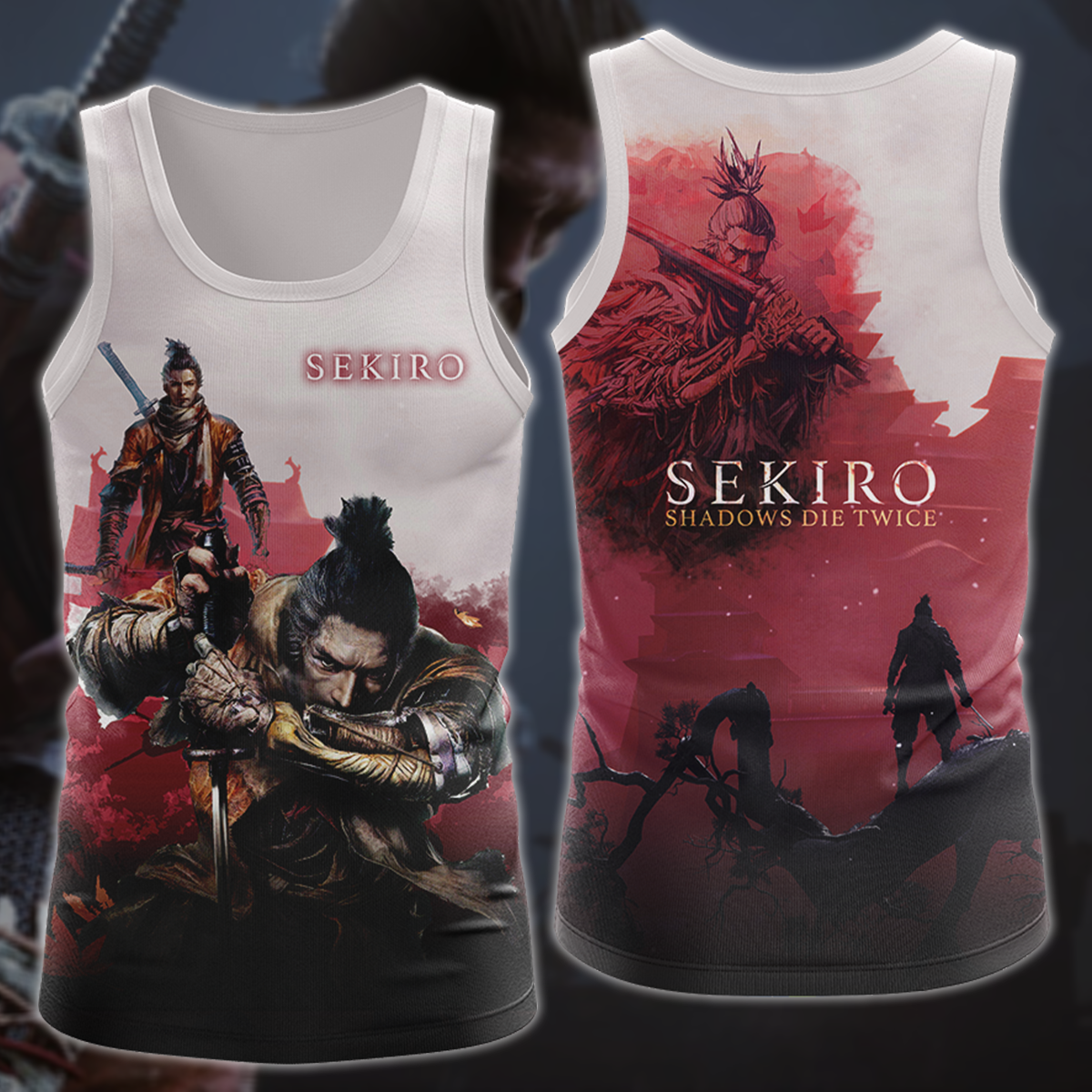 Sekiro: Shadows Die Twice Video Game 3D All Over Printed T-shirt Tank Top Zip Hoodie Pullover Hoodie Hawaiian Shirt Beach Shorts Jogger Tank Top S