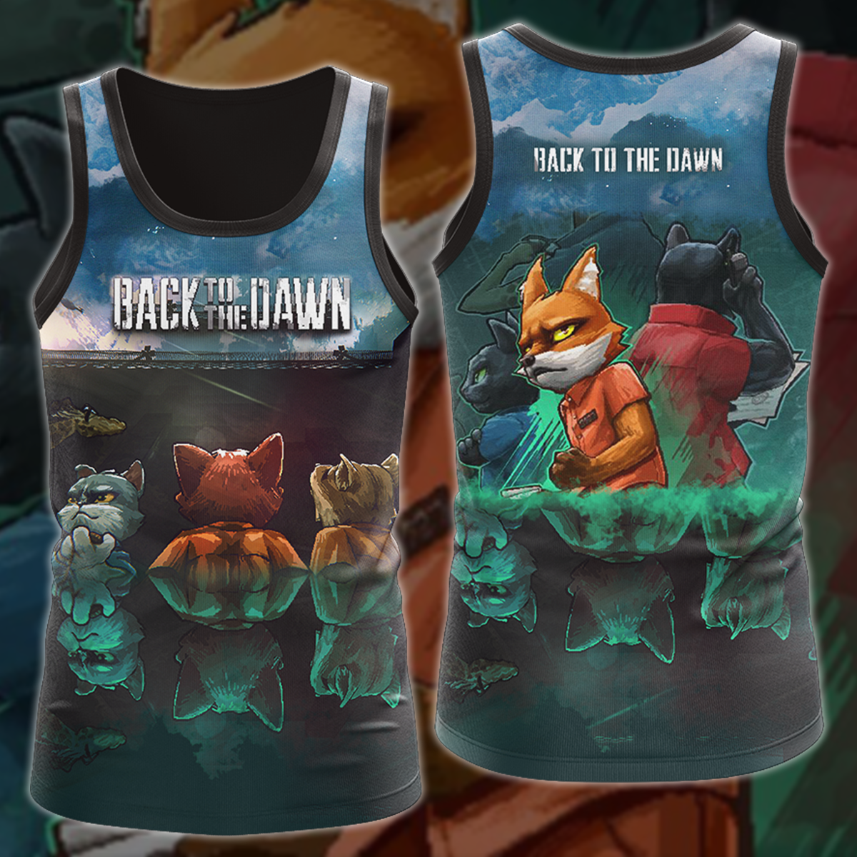 Back to the Dawn Video Game 3D All Over Printed T-shirt Tank Top Zip Hoodie Pullover Hoodie Hawaiian Shirt Beach Shorts Jogger Tank Top S