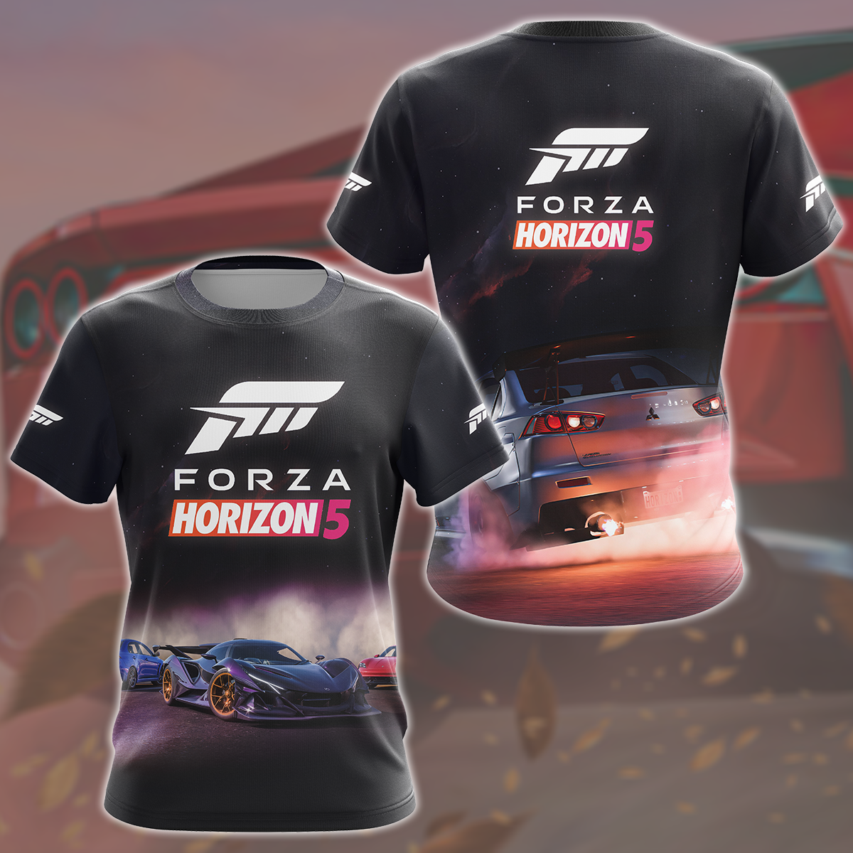 Forza Horizon 5 Video Game All Over Printed T-shirt Tank Top Zip Hoodie Pullover Hoodie Hawaiian Shirt Beach Shorts Joggers