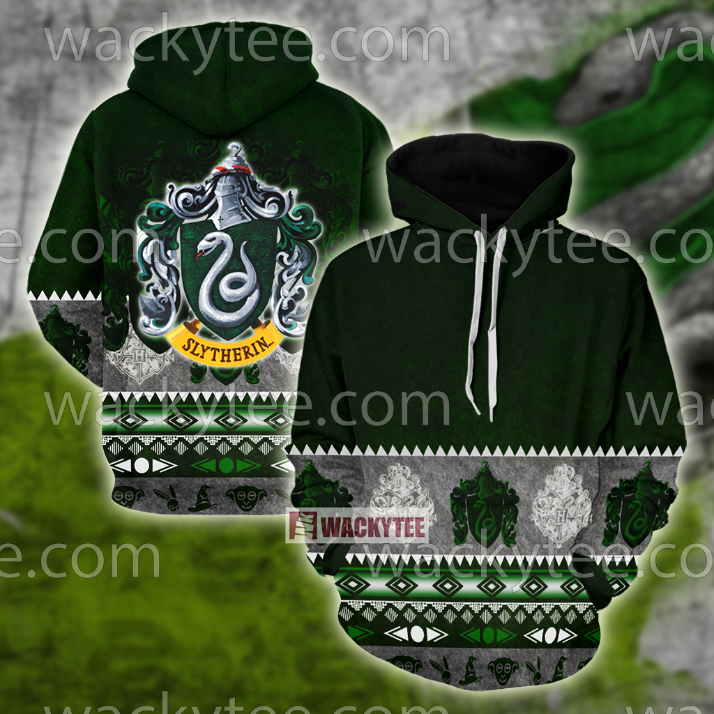 Cunning Like A Slytherin Harry Potter Wacky Style Unisex 3D T-shirt Hoodie S