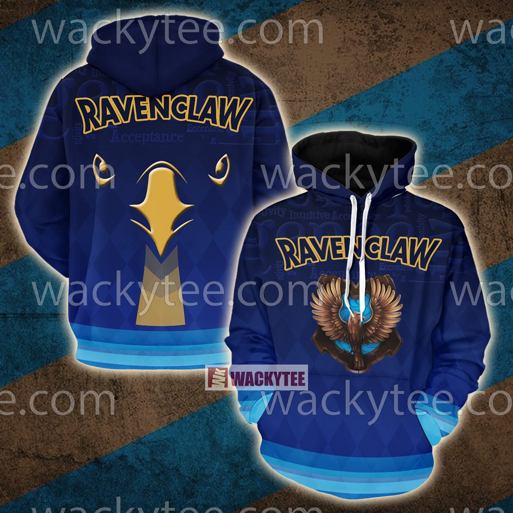 Ravenclaw The Doors Of Wisdom Are Never Shut New Unisex 3D T-shirt Hoodie S