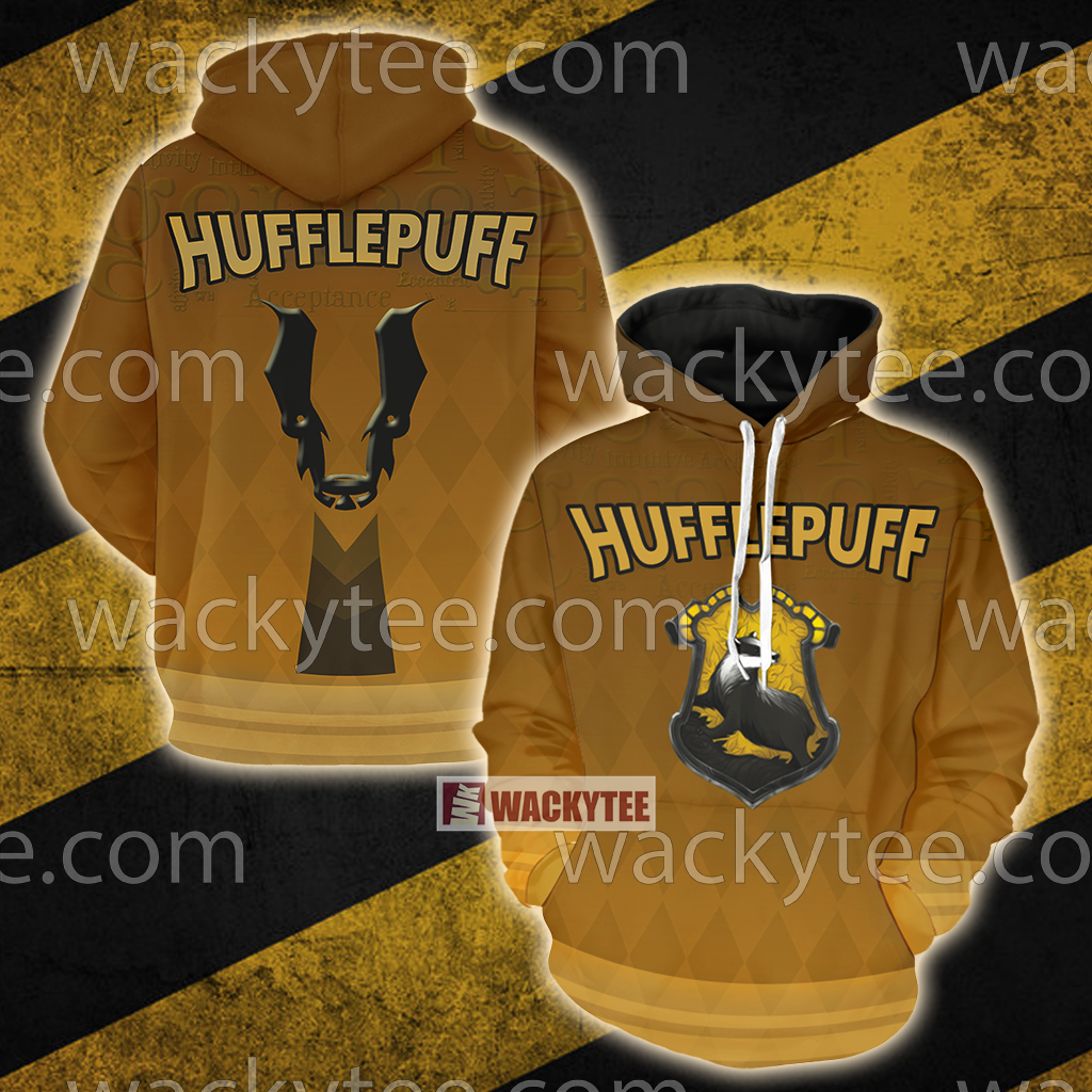 Hufflepuff My Honor Is My Loyalty New Unisex 3D T-shirt Hoodie S