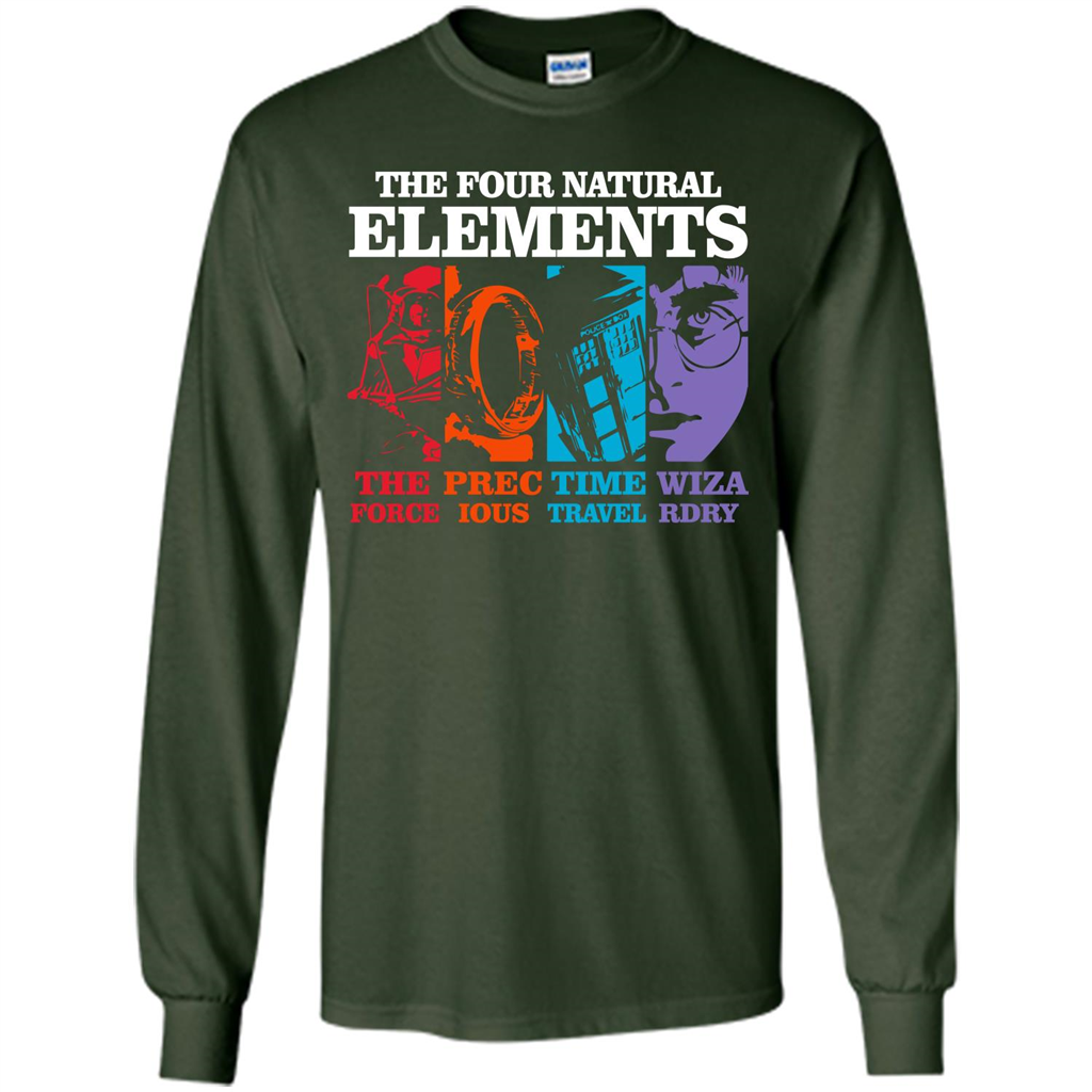 Movie T-shirt The Four Natural Elements T-shirt Forest Green S