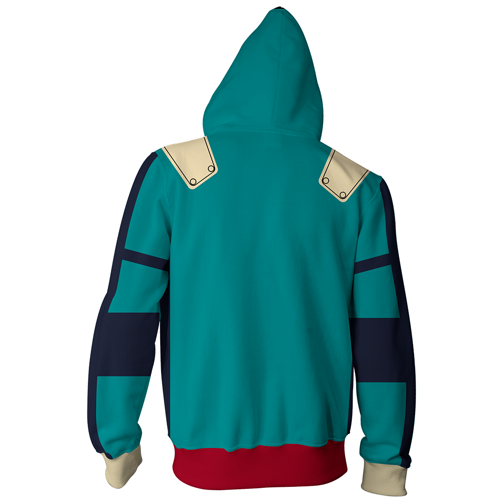 Boku No Hero Academia Izuku Midoriya Cosplay Zip Up Hoodie Jacket