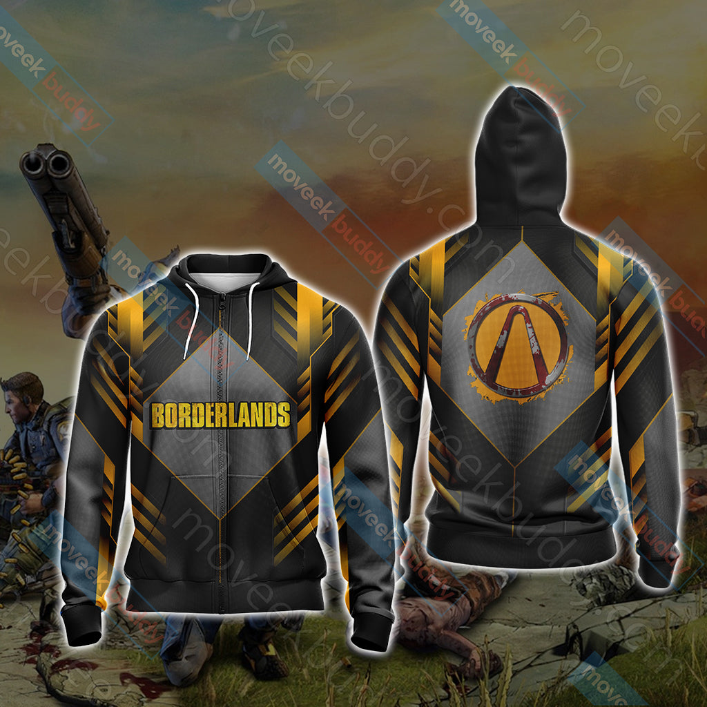 Borderlands New Unisex 3D T-shirt Zip Hoodie XS