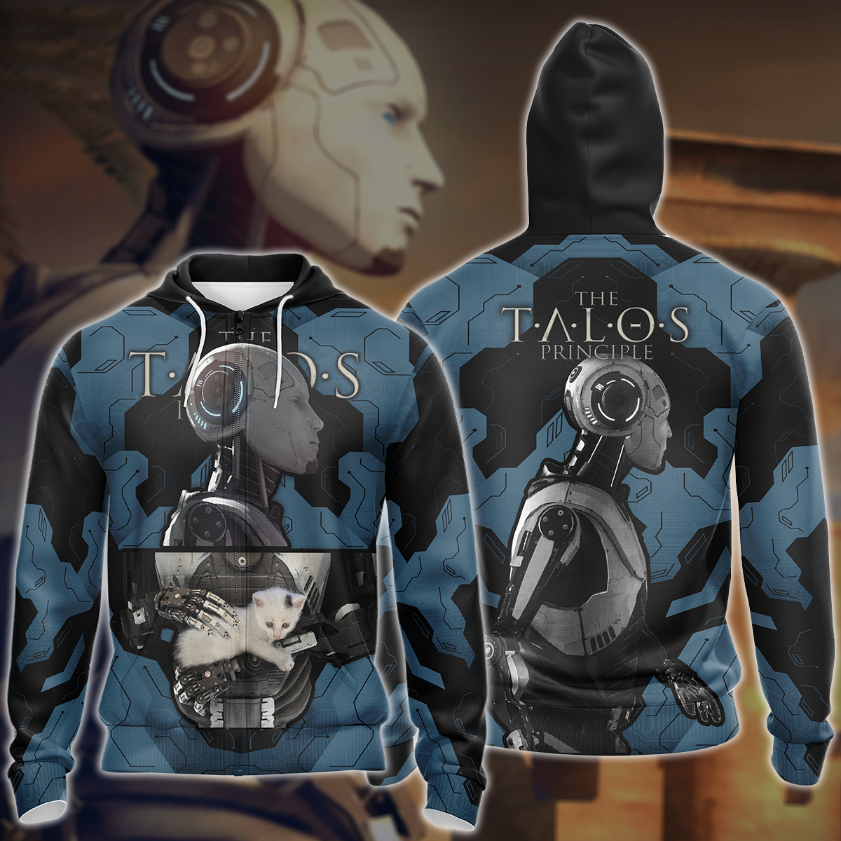 Talos Principle Video Game 3D All Over Printed T-shirt Tank Top Zip Hoodie Pullover Hoodie Hawaiian Shirt Beach Shorts Jogger Zip Hoodie S