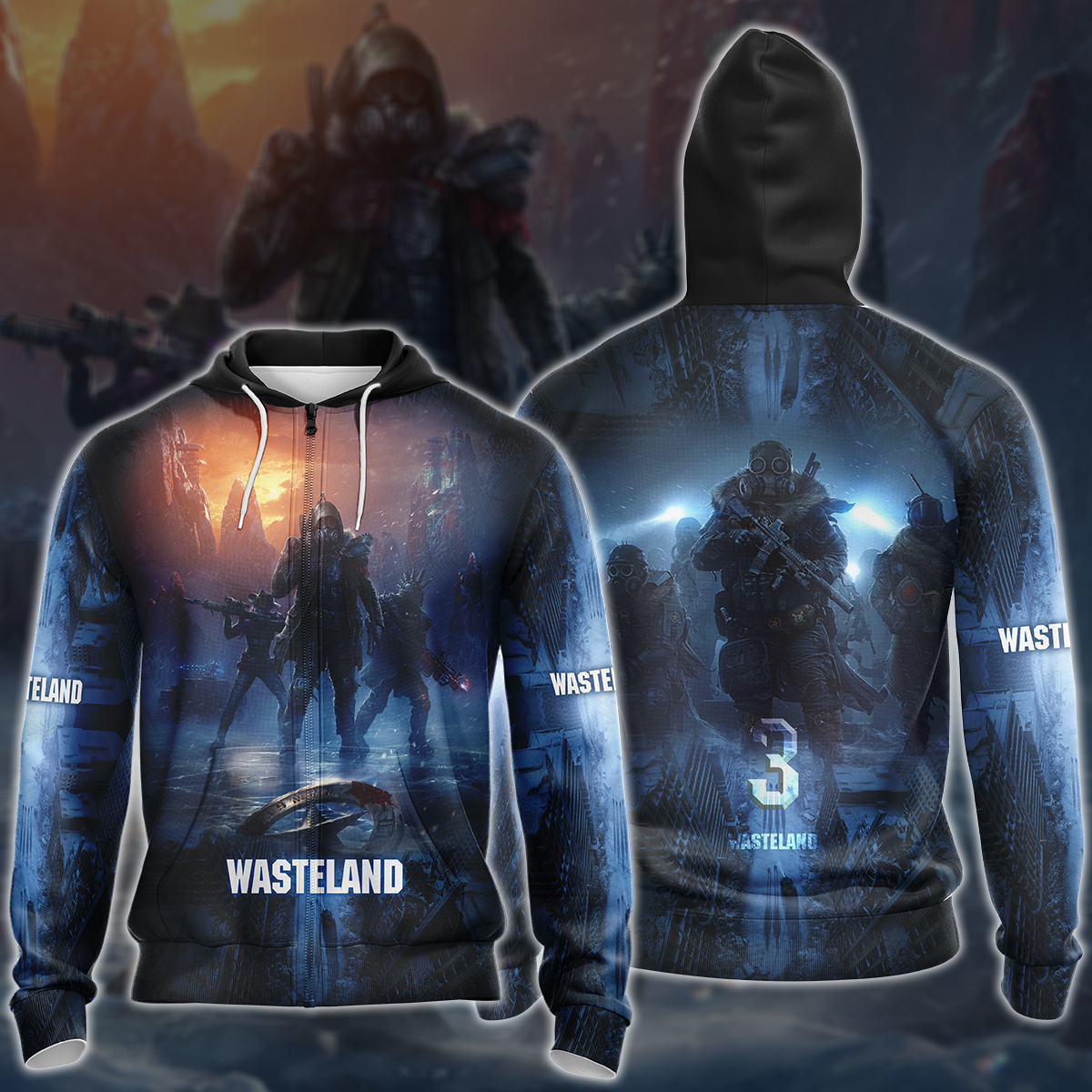 Wasteland 3 Video Game 3D All Over Printed T-shirt Tank Top Zip Hoodie Pullover Hoodie Hawaiian Shirt Beach Shorts Jogger Zip Hoodie S