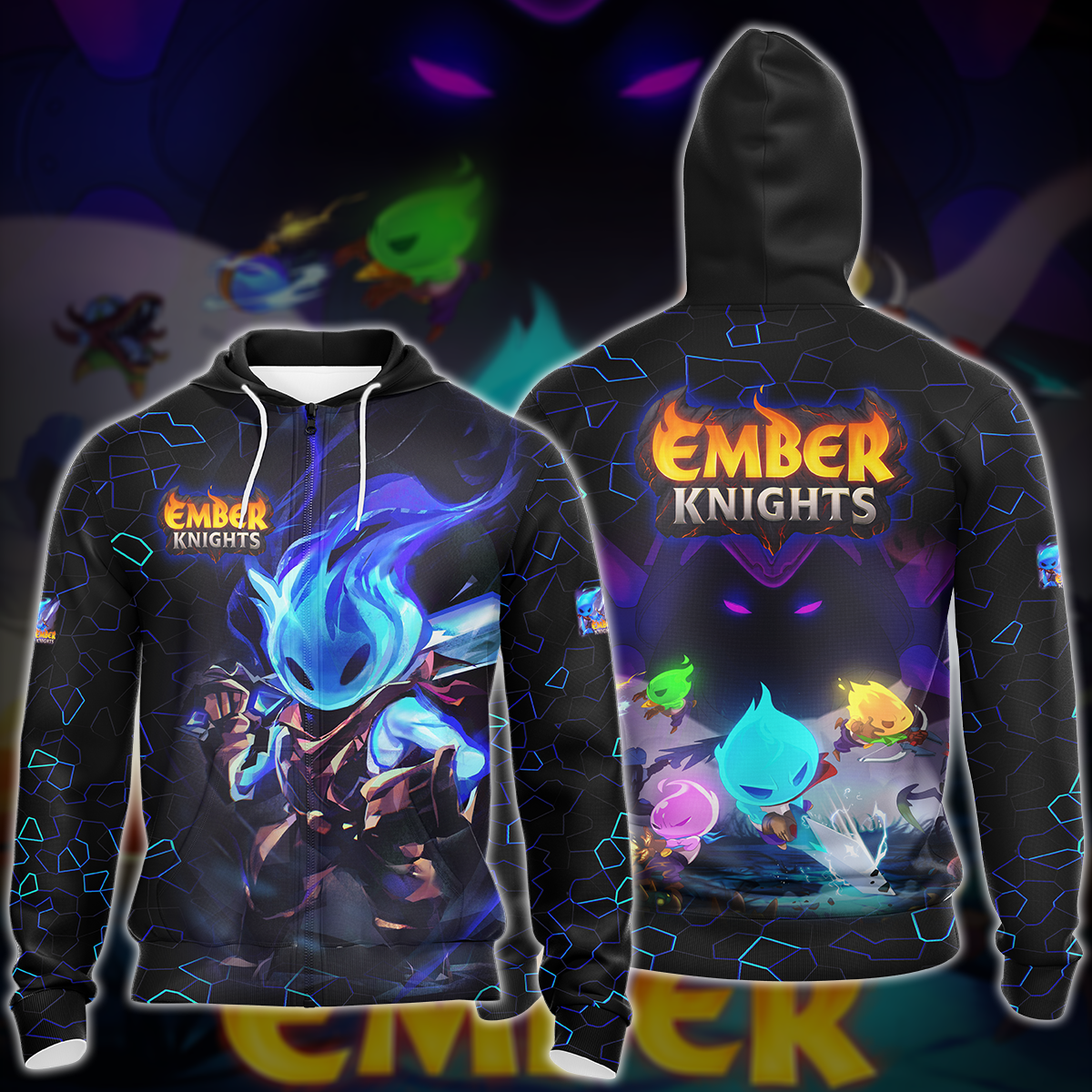 Ember Knights Video Game 3D All Over Printed T-shirt Tank Top Zip Hoodie Pullover Hoodie Hawaiian Shirt Beach Shorts Jogger Zip Hoodie S