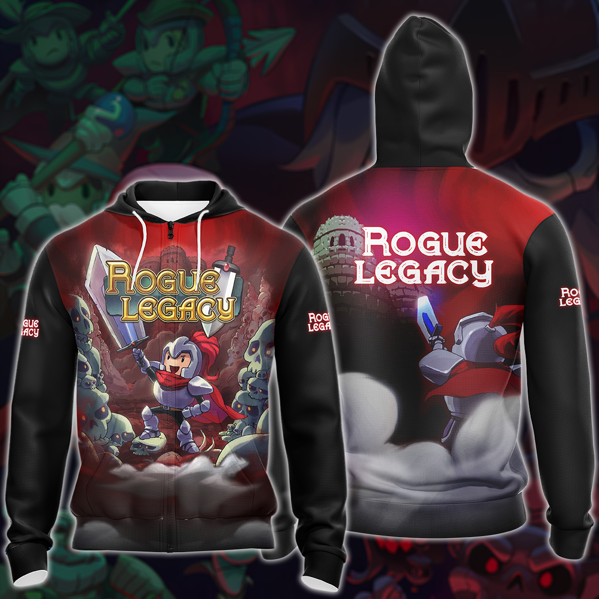 Rogue Legacy 2 Video Game All-Over T-shirt Hoodie Tank Top Hawaiian Shirt Beach Shorts Joggers Zip Hoodie S