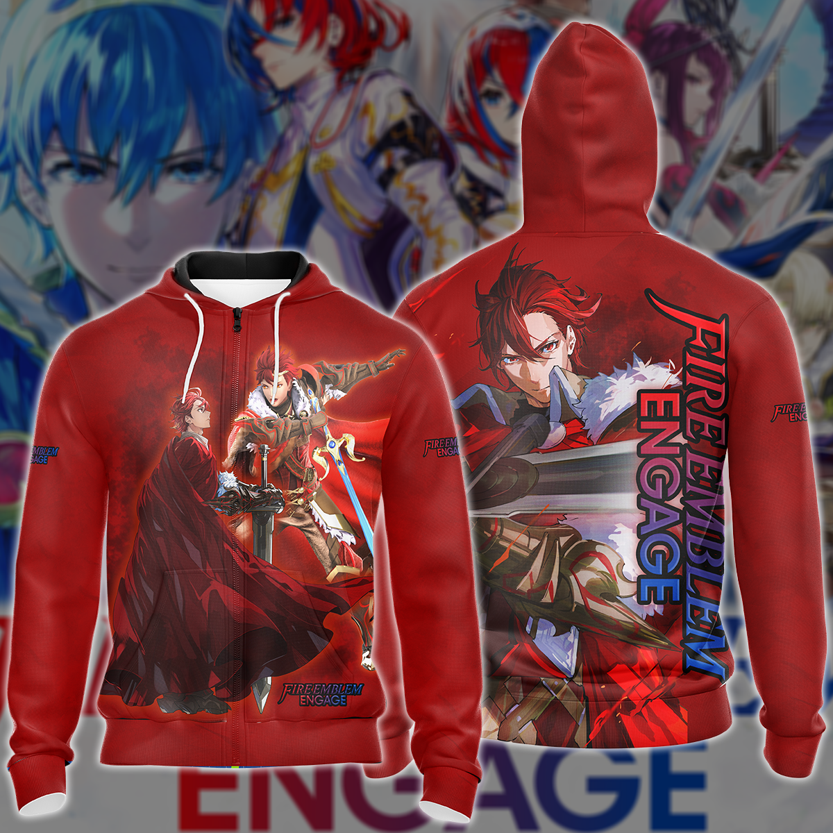 Fire Emblem: Engage Video Game 3D All Over Printed T-shirt Tank Top Zip Hoodie Pullover Hoodie Hawaiian Shirt Beach Shorts Jogger Zip Hoodie S