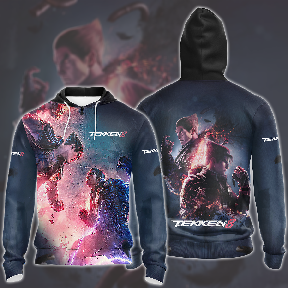 Tekken 8 Video Game All Over Printed T-shirt Tank Top Zip Hoodie Pullover Hoodie Hawaiian Shirt Beach Shorts Joggers Zip Hoodie S