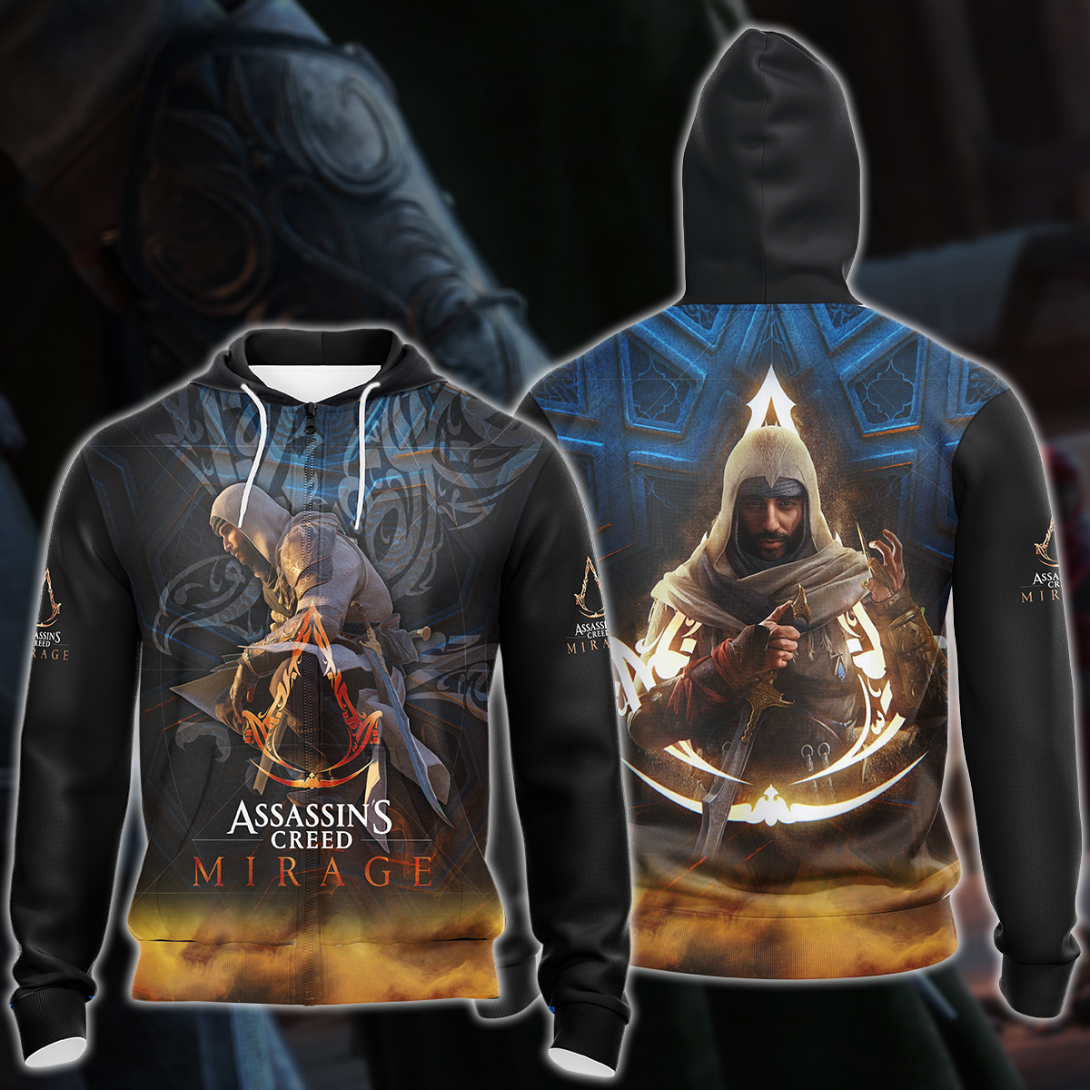 Assassin's Creed Mirage Video Game All Over Printed T-shirt Tank Top Zip Hoodie Pullover Hoodie Hawaiian Shirt Beach Shorts Joggers Zip Hoodie S