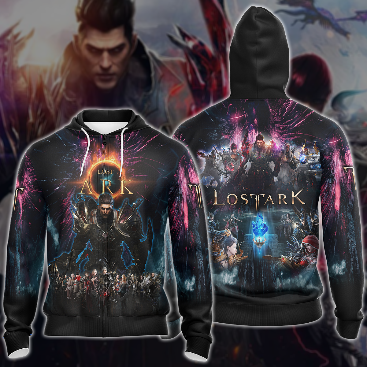 Lost Ark Video Game 3D All Over Printed T-shirt Tank Top Zip Hoodie Pullover Hoodie Hawaiian Shirt Beach Shorts Jogger Zip Hoodie S