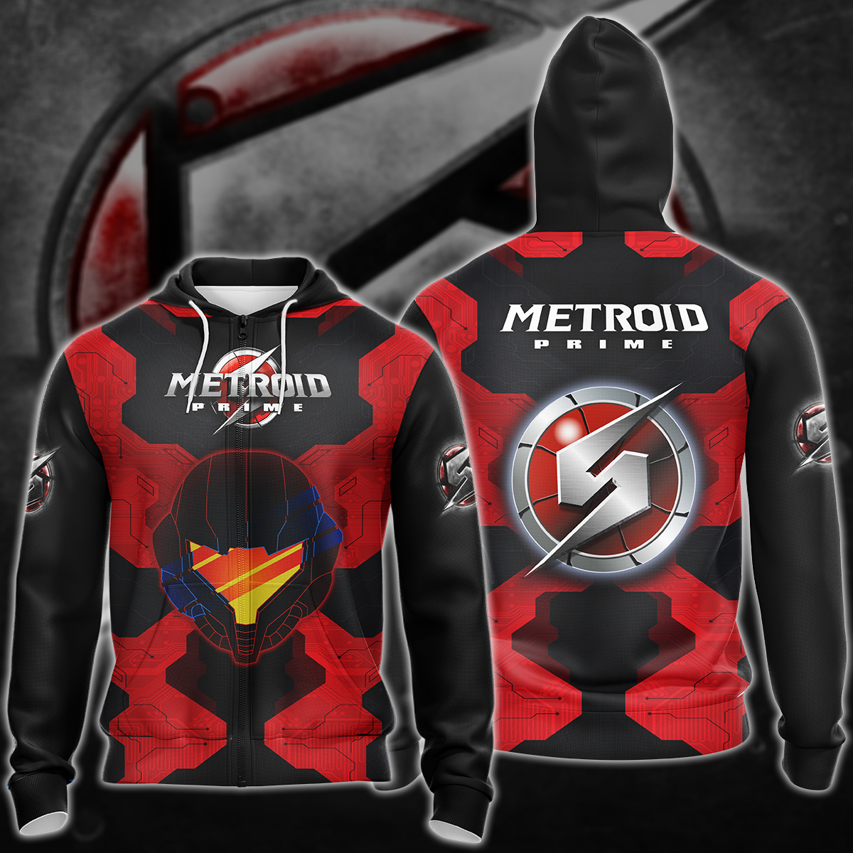 Metroid Prime Remastered Video Game 3D All Over Printed T-shirt Tank Top Zip Hoodie Pullover Hoodie Hawaiian Shirt Beach Shorts Jogger Zip Hoodie S