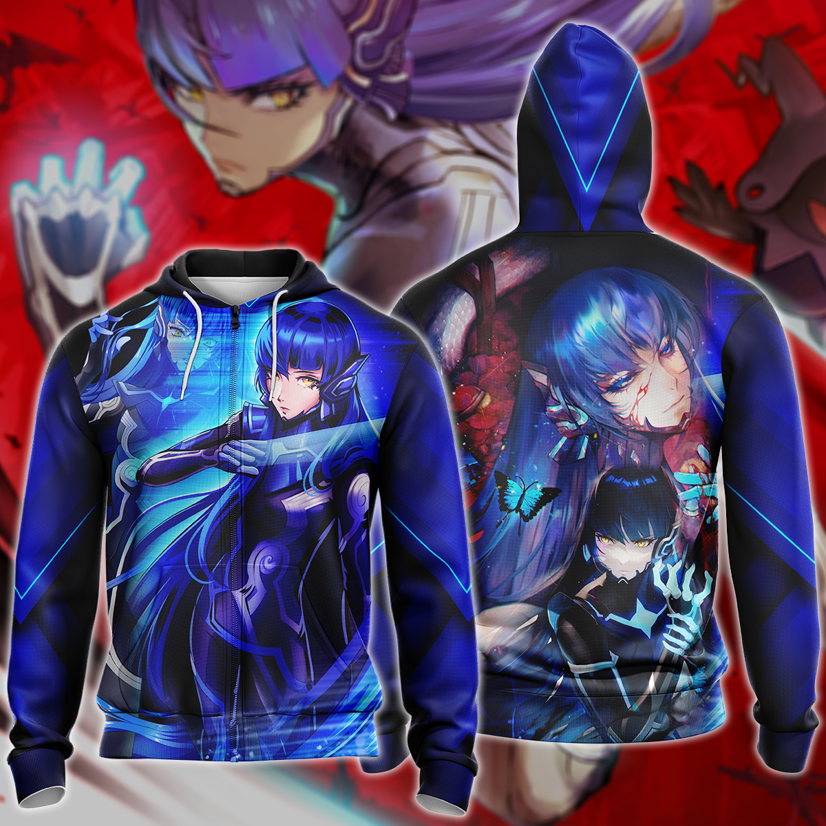 Shin Megami Tensei V Video Game 3D All Over Print T-shirt Tank Top Zip Hoodie Pullover Hoodie Hawaiian Shirt Beach Shorts Jogger Zip Hoodie S