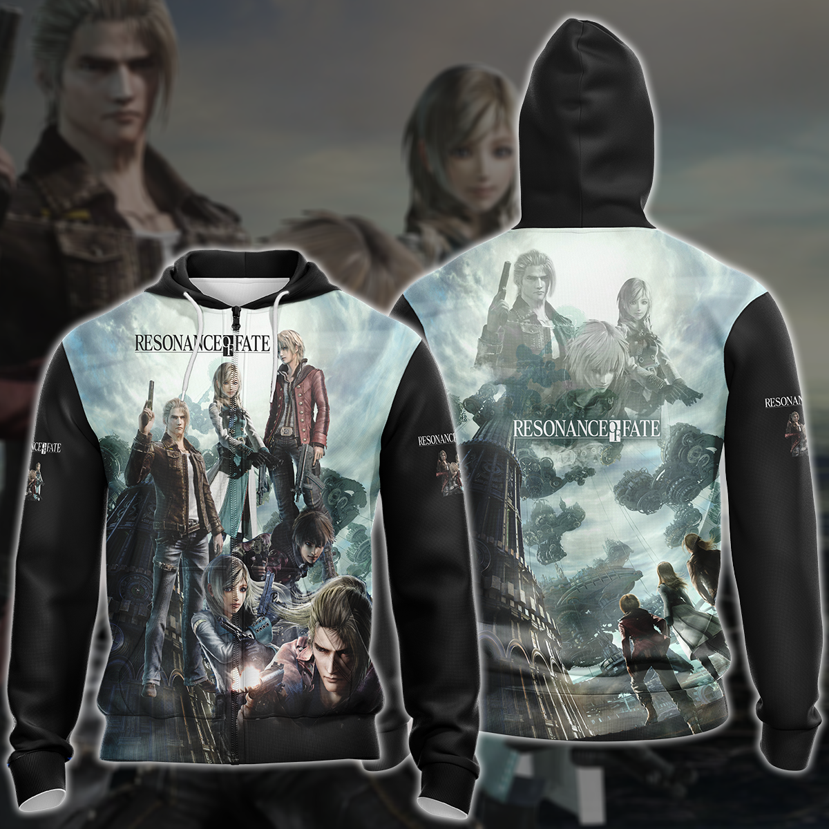 Resonance of Fate Video Game 3D All Over Printed T-shirt Tank Top Zip Hoodie Pullover Hoodie Hawaiian Shirt Beach Shorts Jogger Zip Hoodie S