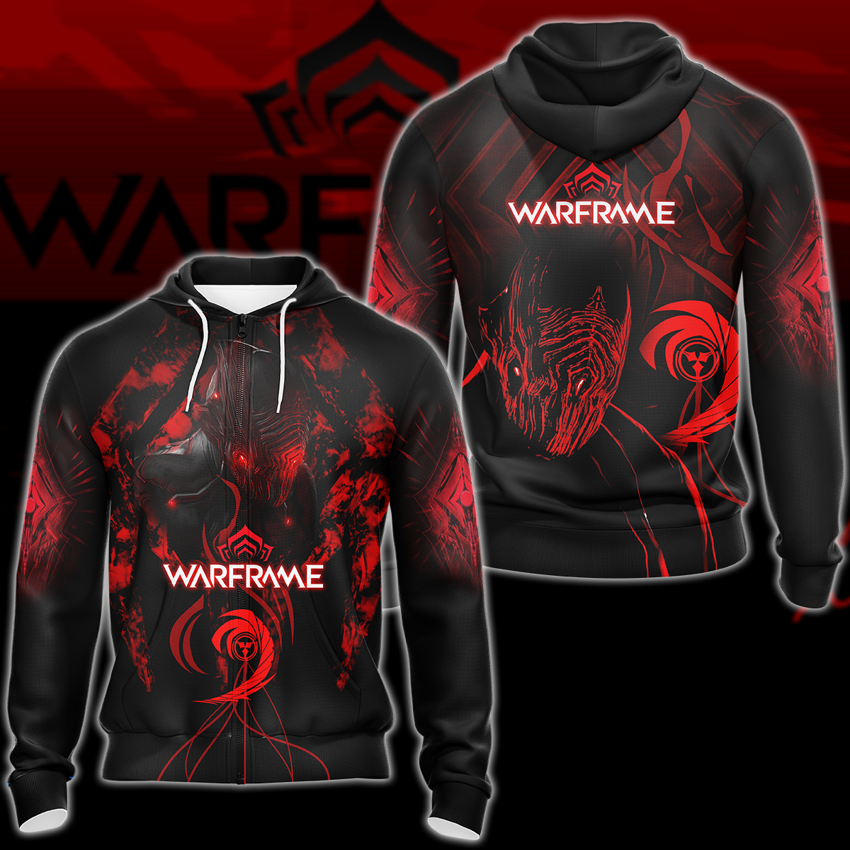 Warframe Video Game 3D All Over Printed T-shirt Tank Top Zip Hoodie Pullover Hoodie Hawaiian Shirt Beach Shorts Joggers Zip Hoodie S