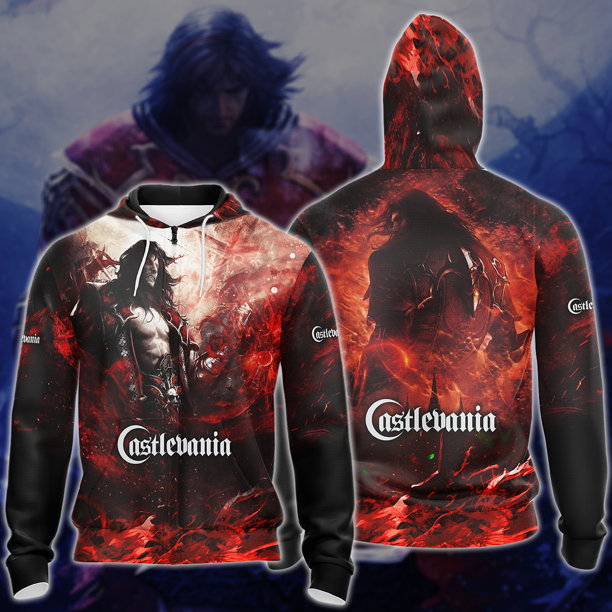 Castlevania Video Game 3D All Over Printed T-shirt Tank Top Zip Hoodie Pullover Hoodie Hawaiian Shirt Beach Shorts Jogger Zip Hoodie S