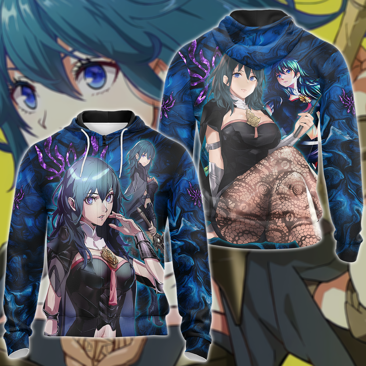 Fire Emblem Byleth Video Game 3D All Over Print T-shirt Tank Top Zip Hoodie Pullover Hoodie Hawaiian Shirt Beach Shorts Jogger Zip Hoodie S