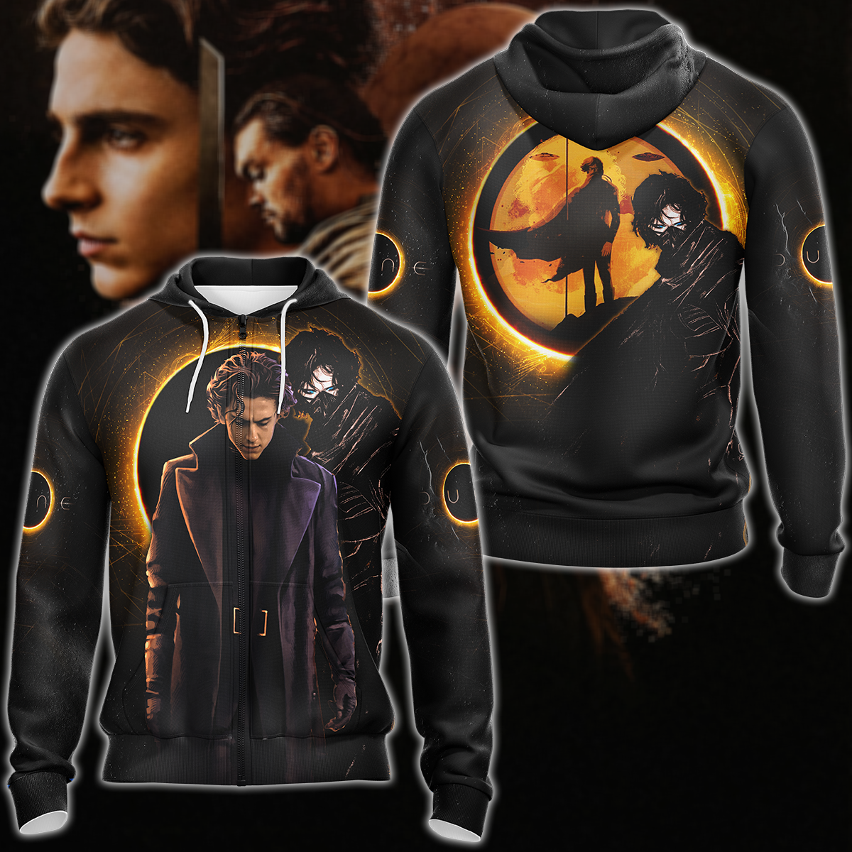 Dune 3D All Over Print T-shirt Tank Top Zip Hoodie Pullover Hoodie Hawaiian Shirt Beach Shorts Jogger Zip Hoodie S