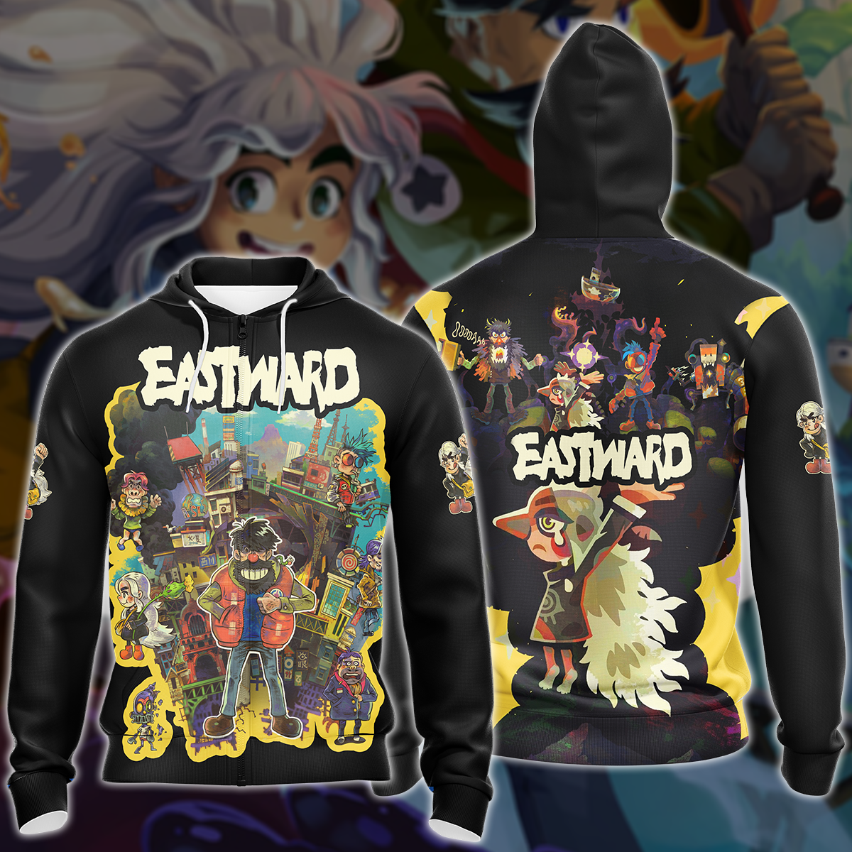 Eastward Video Game 3D All Over Printed T-shirt Tank Top Zip Hoodie Pullover Hoodie Hawaiian Shirt Beach Shorts Joggers Zip Hoodie S